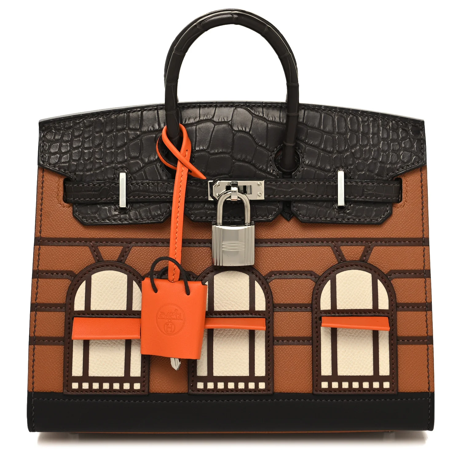 Hermes Madame Calfskin Matte Alligator Epsom Faubourg Day Birkin Sellier 20