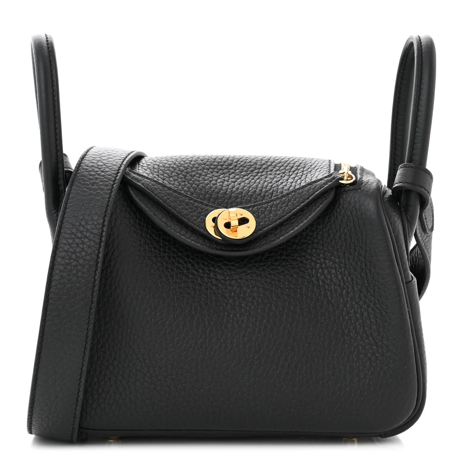 Hermes Mini Lindy Clemence Black