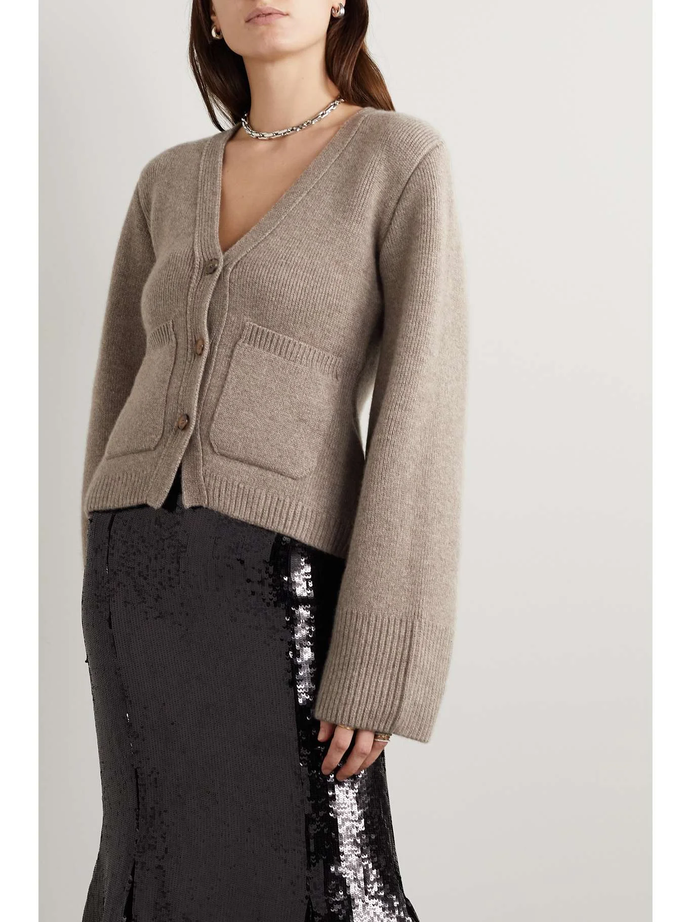 Khaite Scarlet Cashmere Cardigan