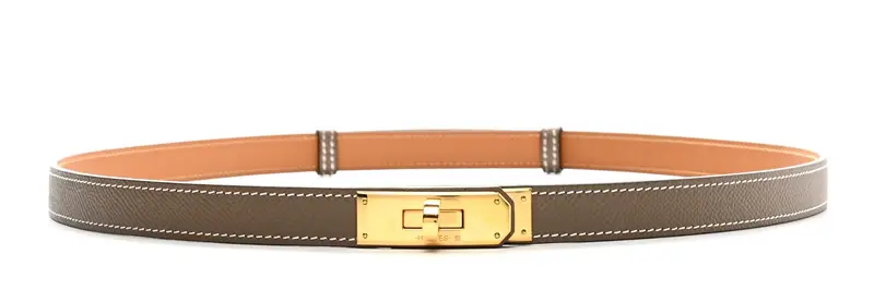 Hermes Kelly Belt Epsom Etoupe