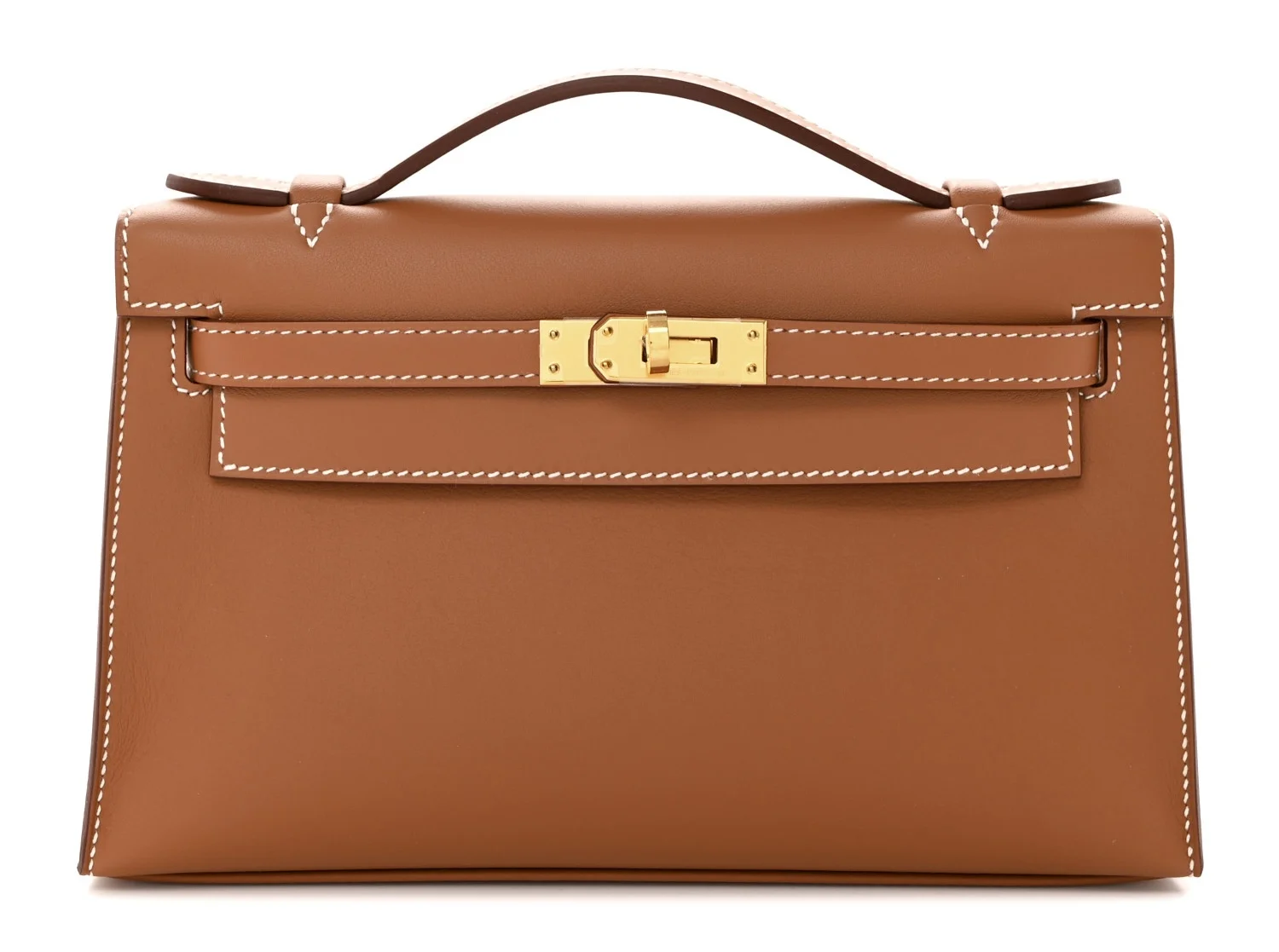 Hermes Kelly Pochette Swift Gold