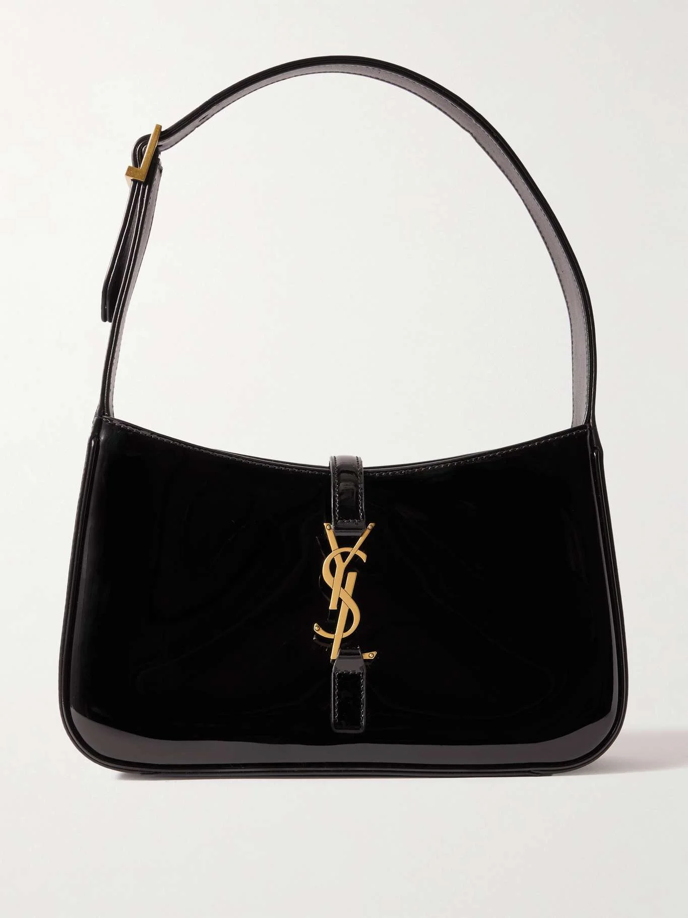 Saint Laurent Le 5 a 7 Mini Patent Leather Shoulder Bag