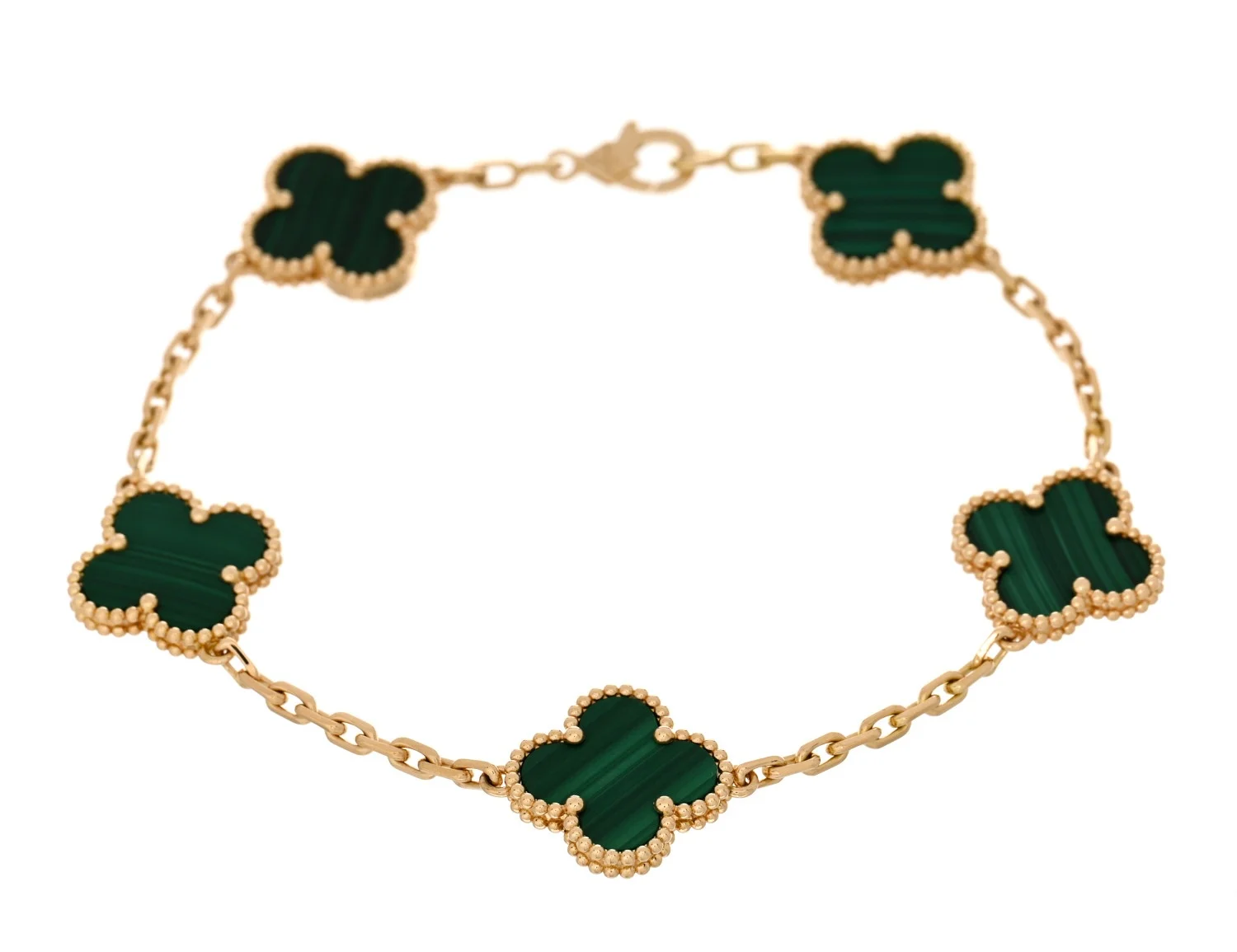 Van Cleef and Arpels Vintage Alhambra Bracelet 5 Motifs