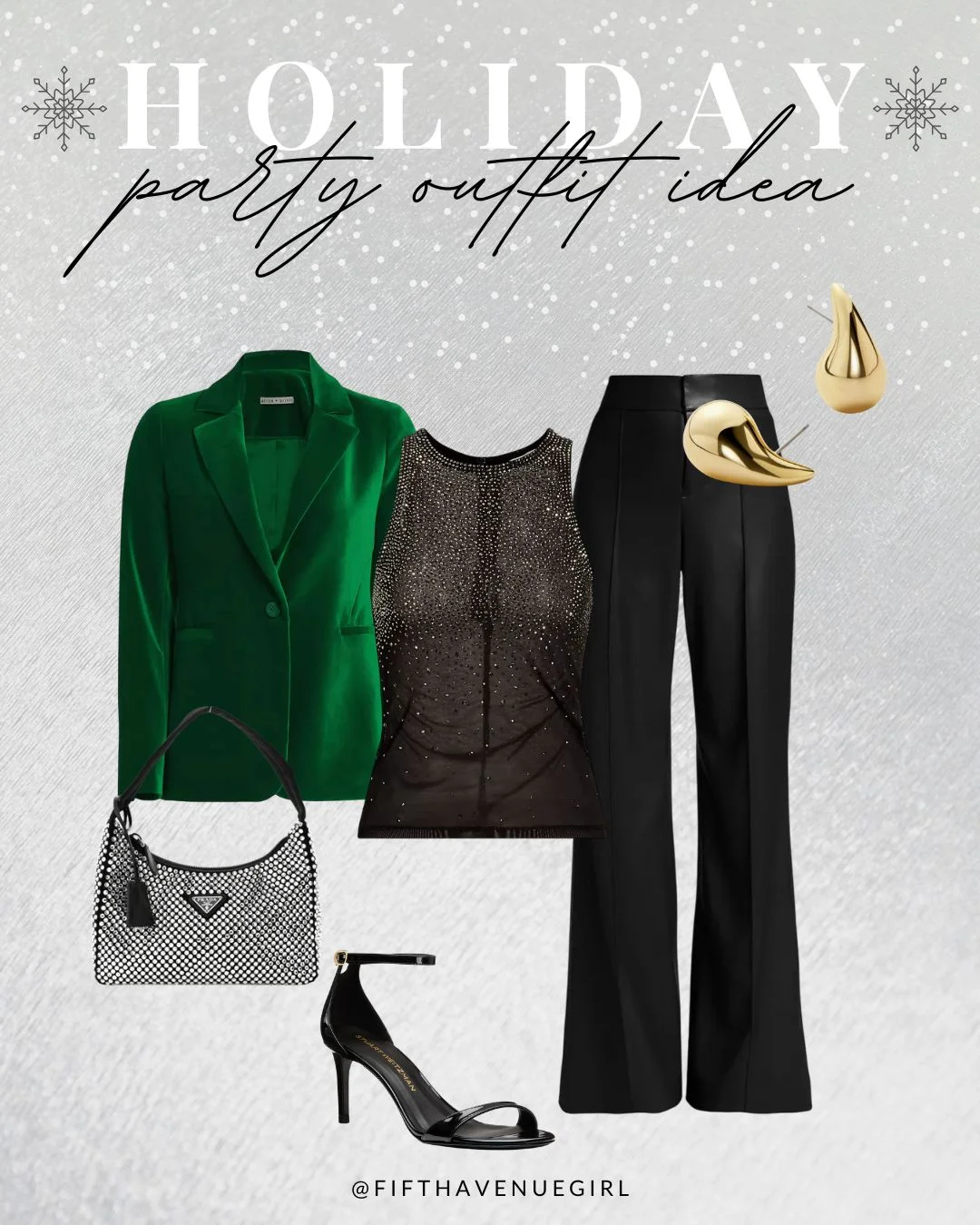 Holiday Party Outfit Idea: corporate chic