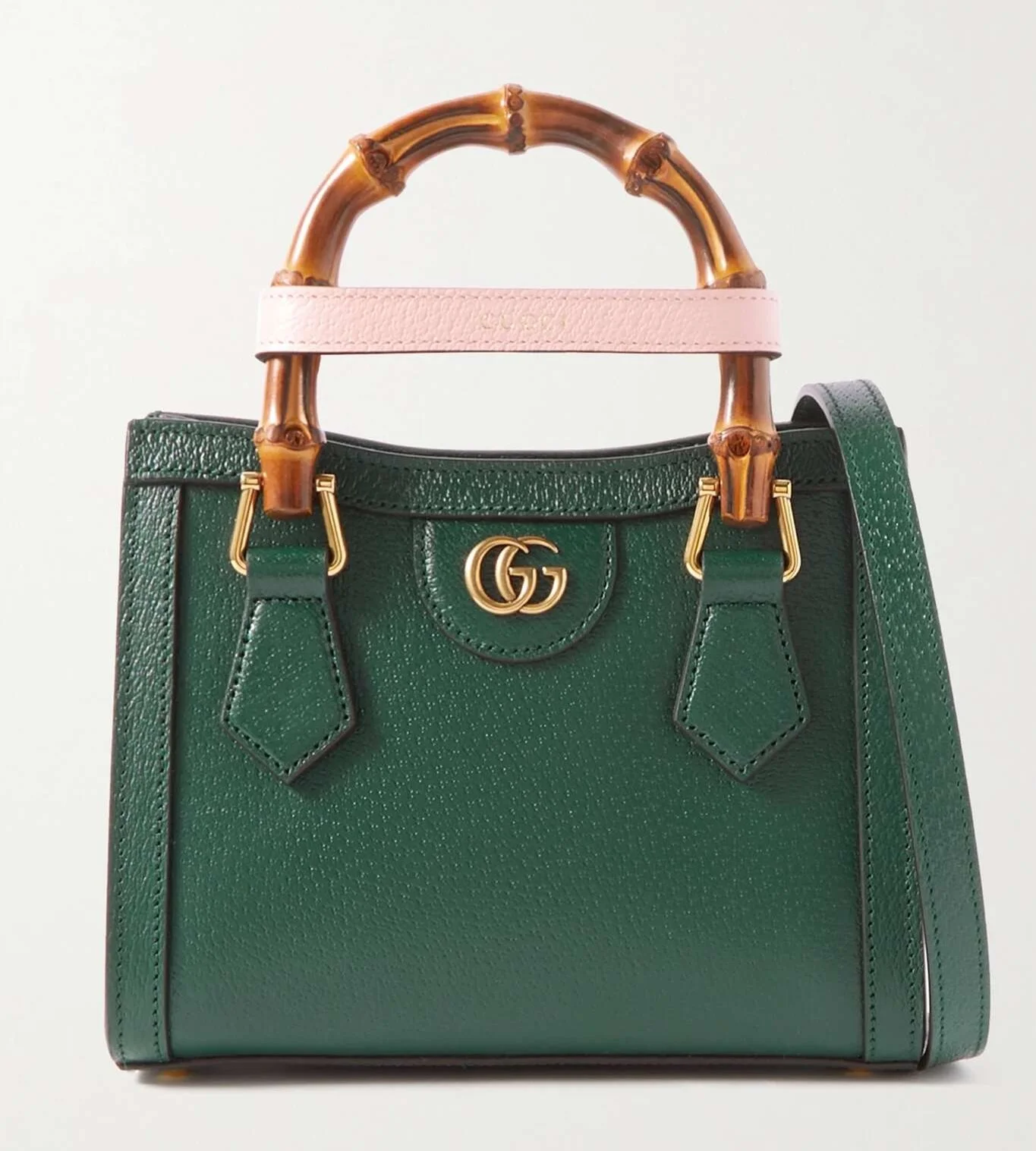 Gucci Mini Diana Bag in Green Leather