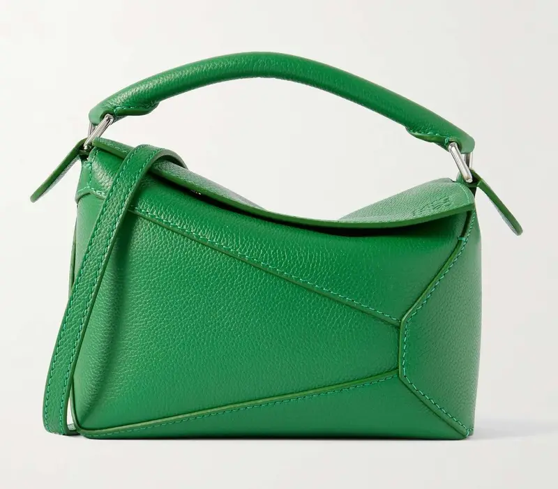 Loewe Puzzle Edge Mini Bag in Leaf Green