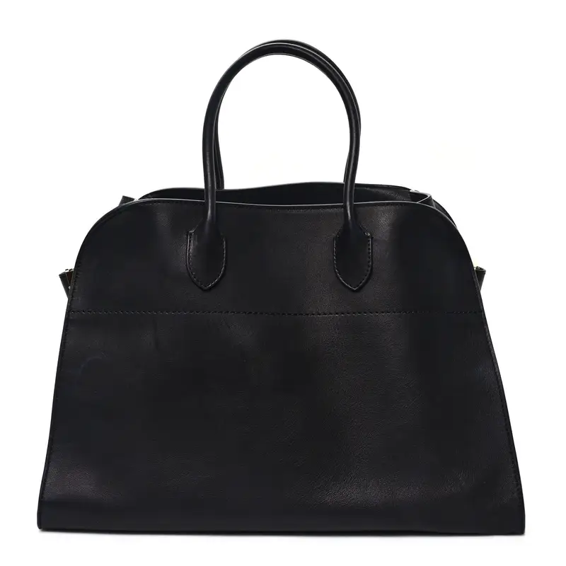 The Row Margaux Bag 15 Black Calfskin