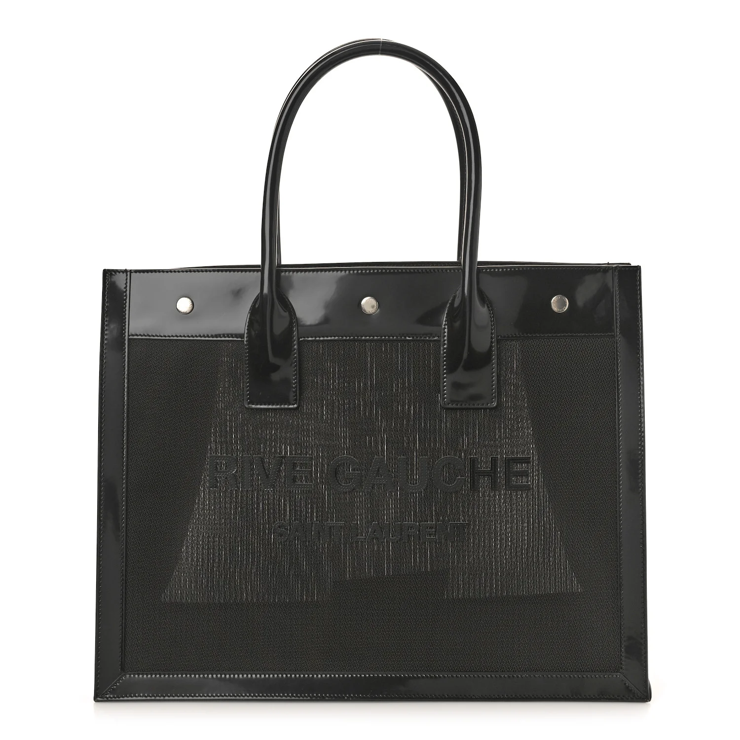 Saint Laurent Rive Gauche Tote Bag in Mesh
