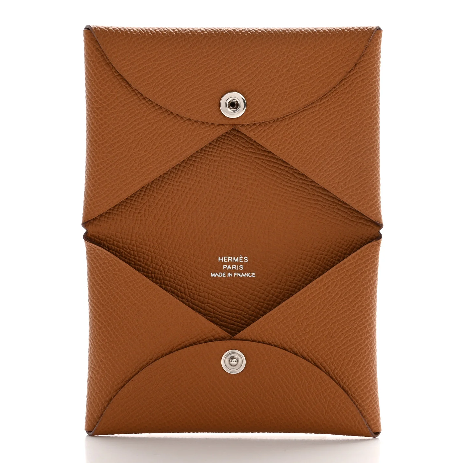 hermes calvi cardholder gold