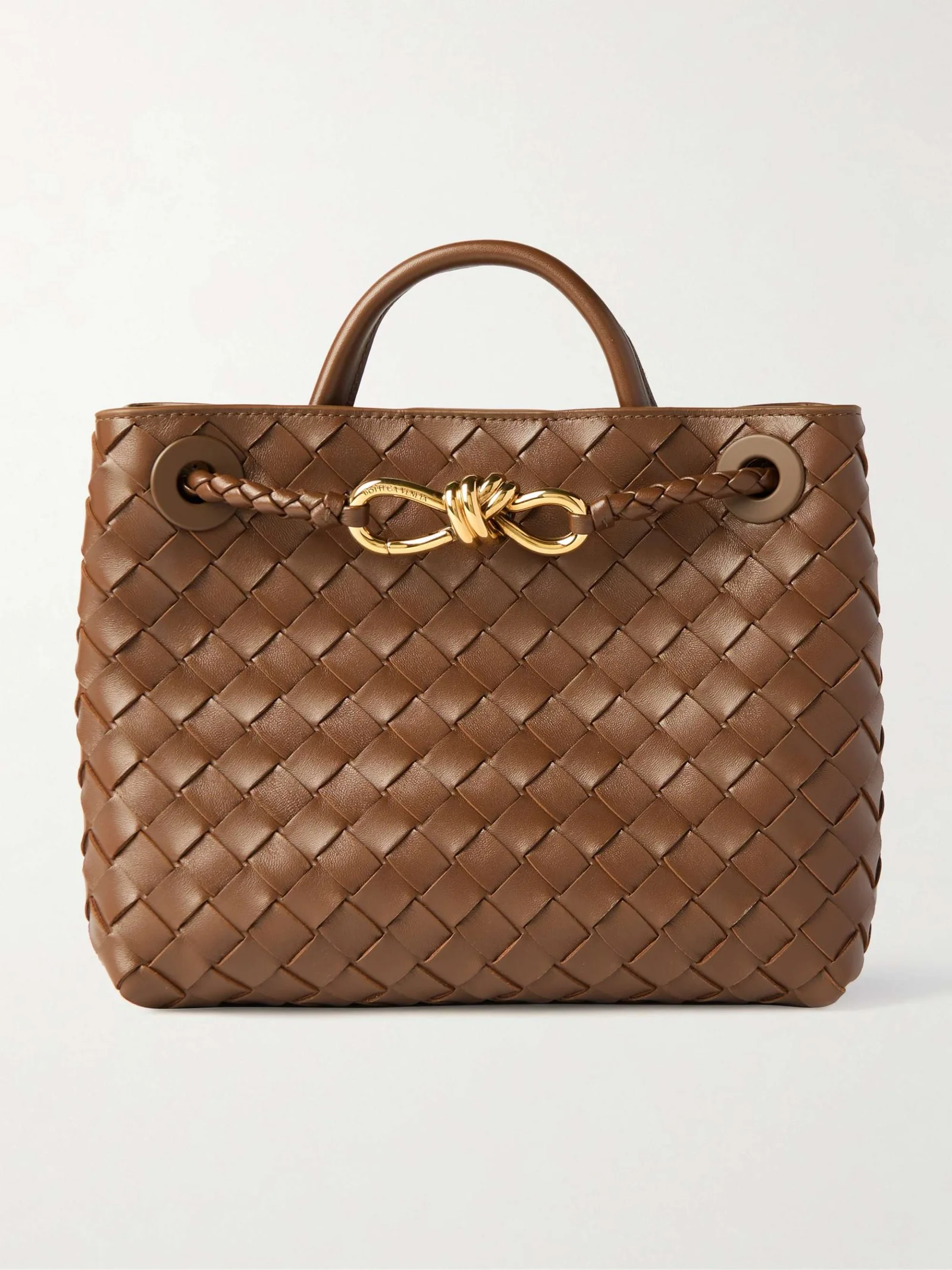 bottega veneta andiamo small tote caramel brown