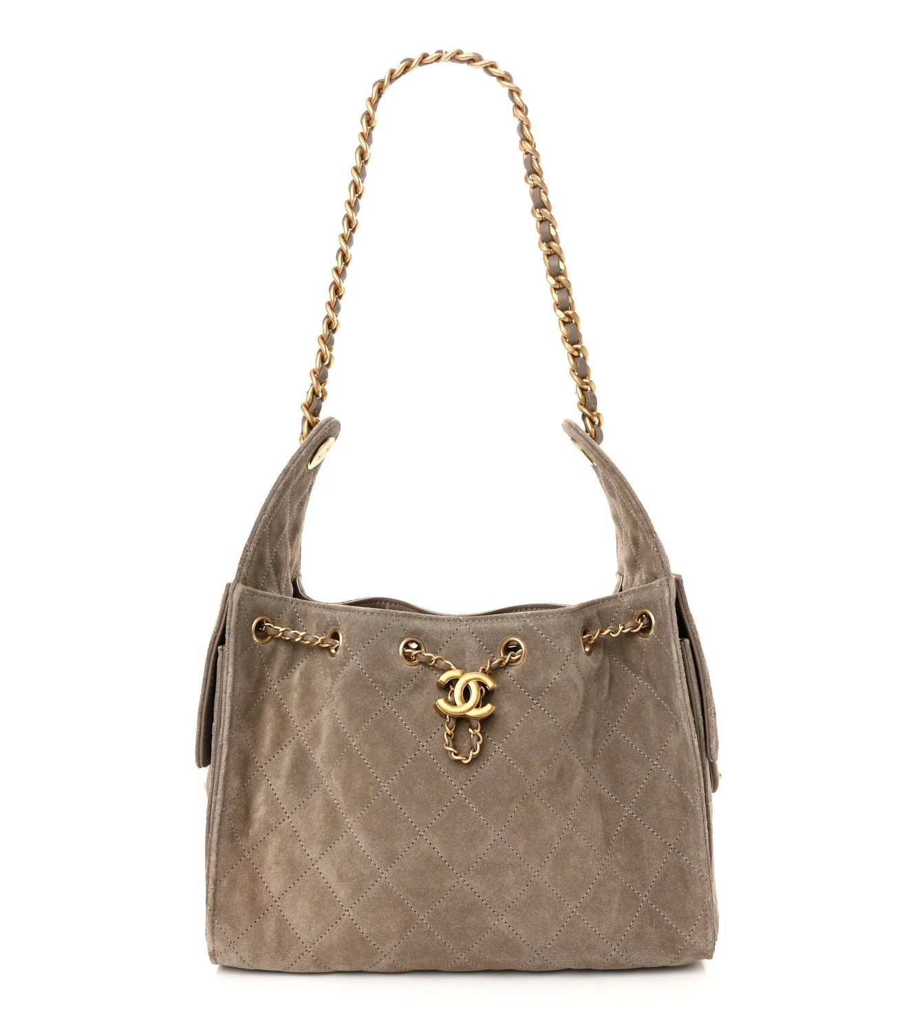 chanel small suede 25 bag