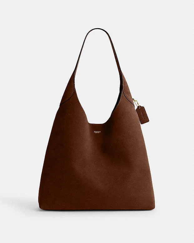 coach brooklyn 39 suede shoulder bag