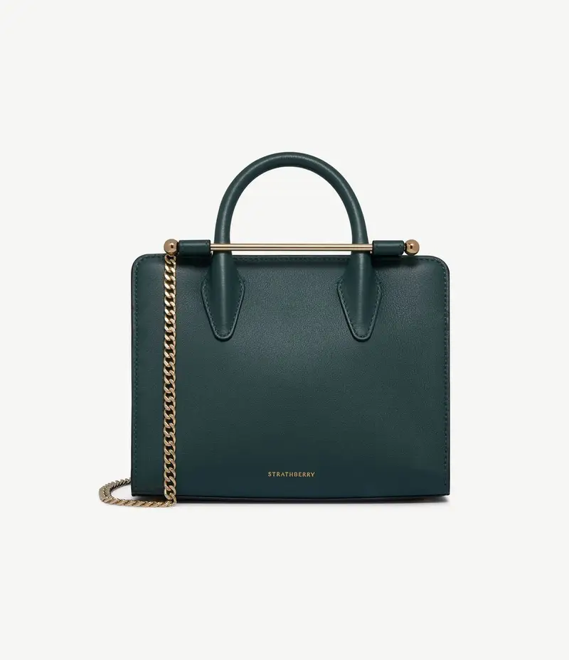 strathberry mini tote green