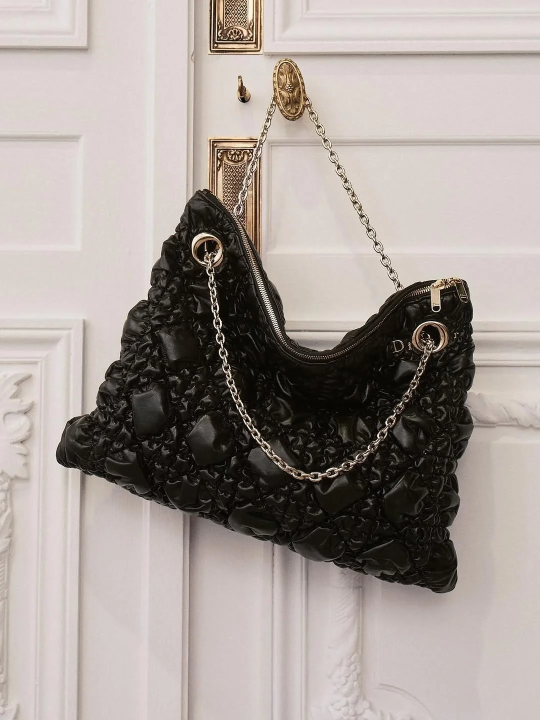 dior ruched cannage tote ss26