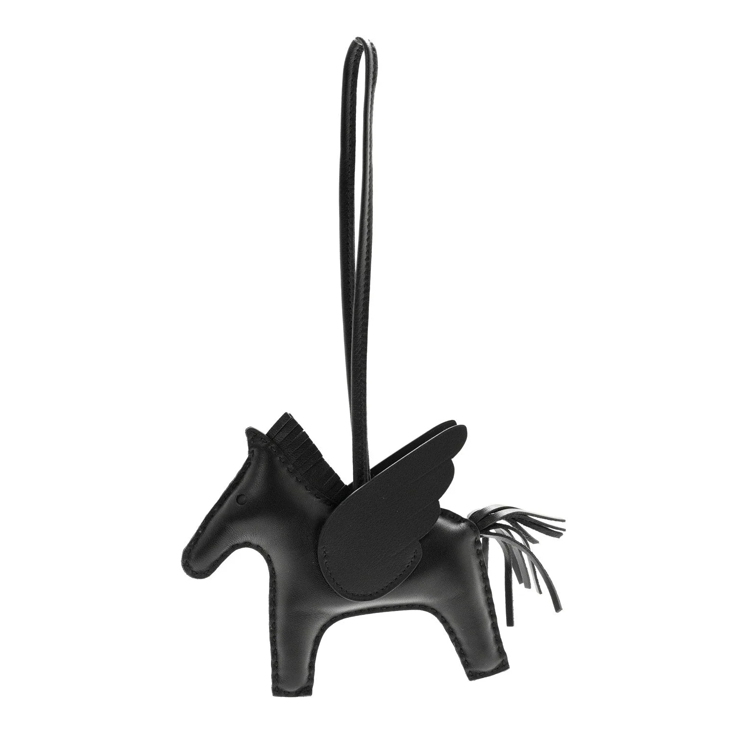 hermes rodeo bag charm so black