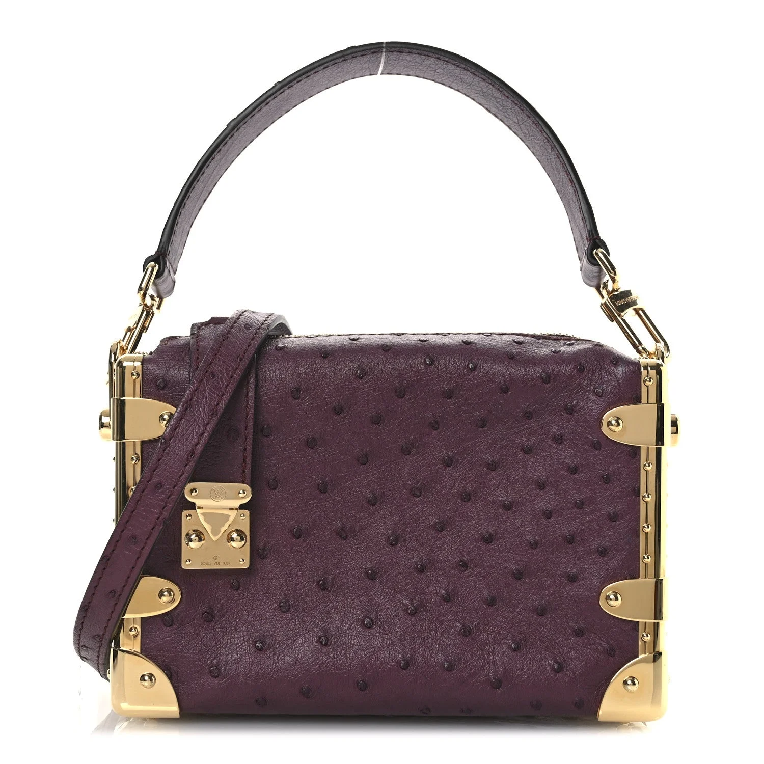 louis vuitton ostrich side trunk pm bordeaux
