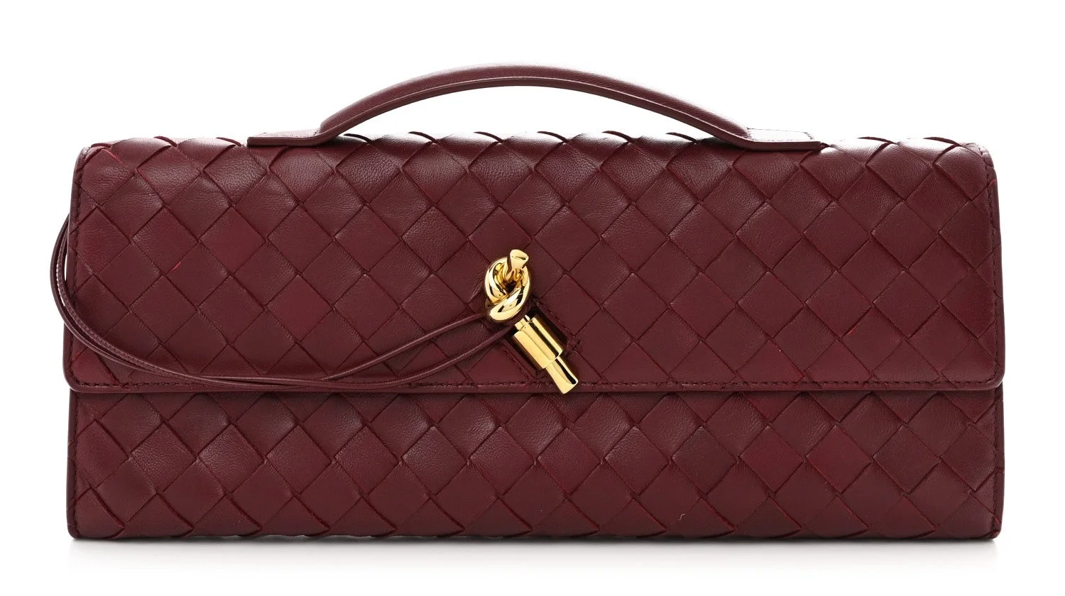 bottega veneta andiamo long clutch barolo