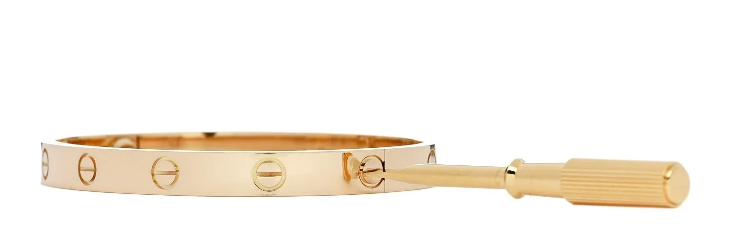 cartier 18K yellow gold love bracelet