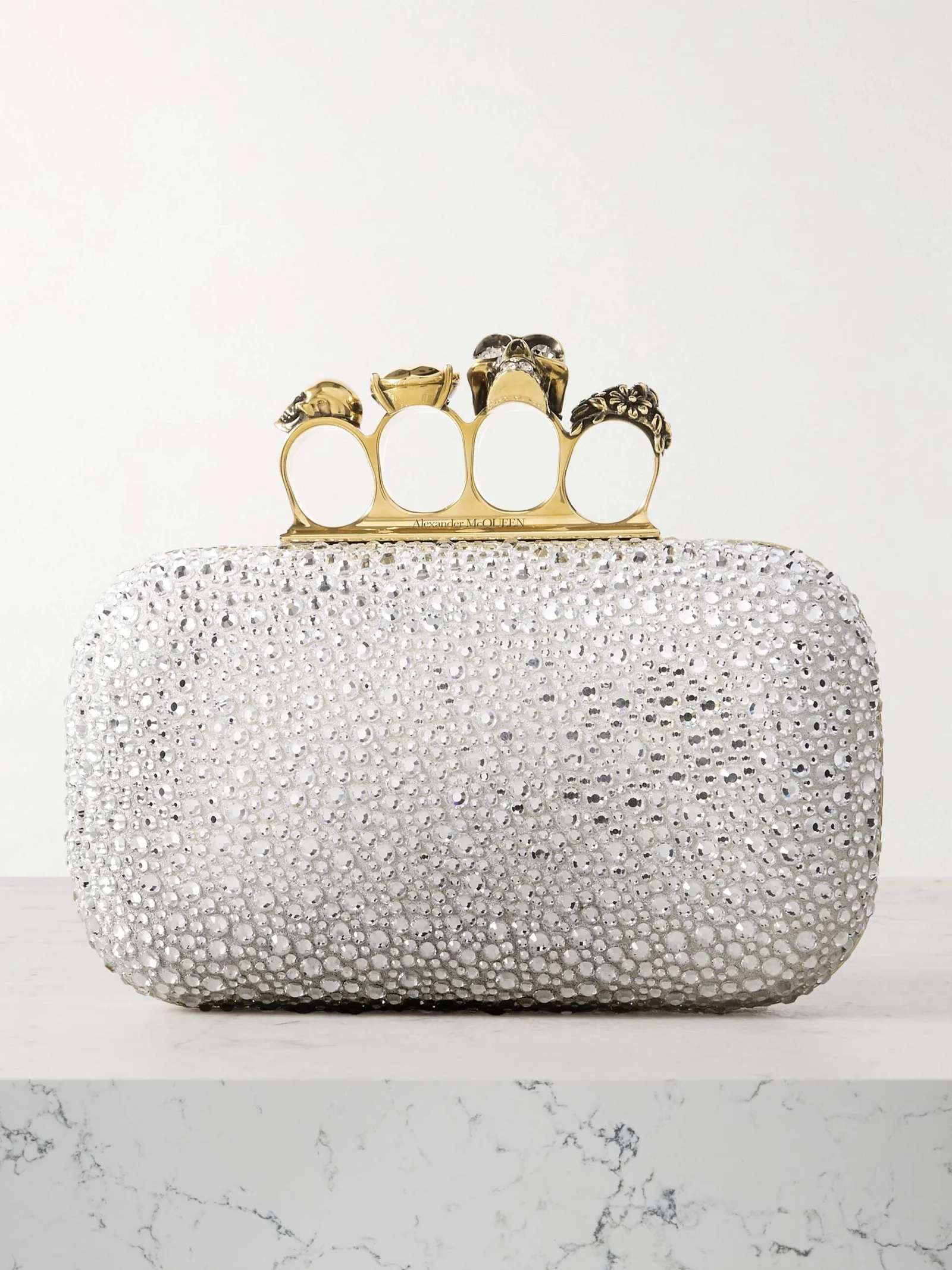 McQueen Skull Knuckle Clutch