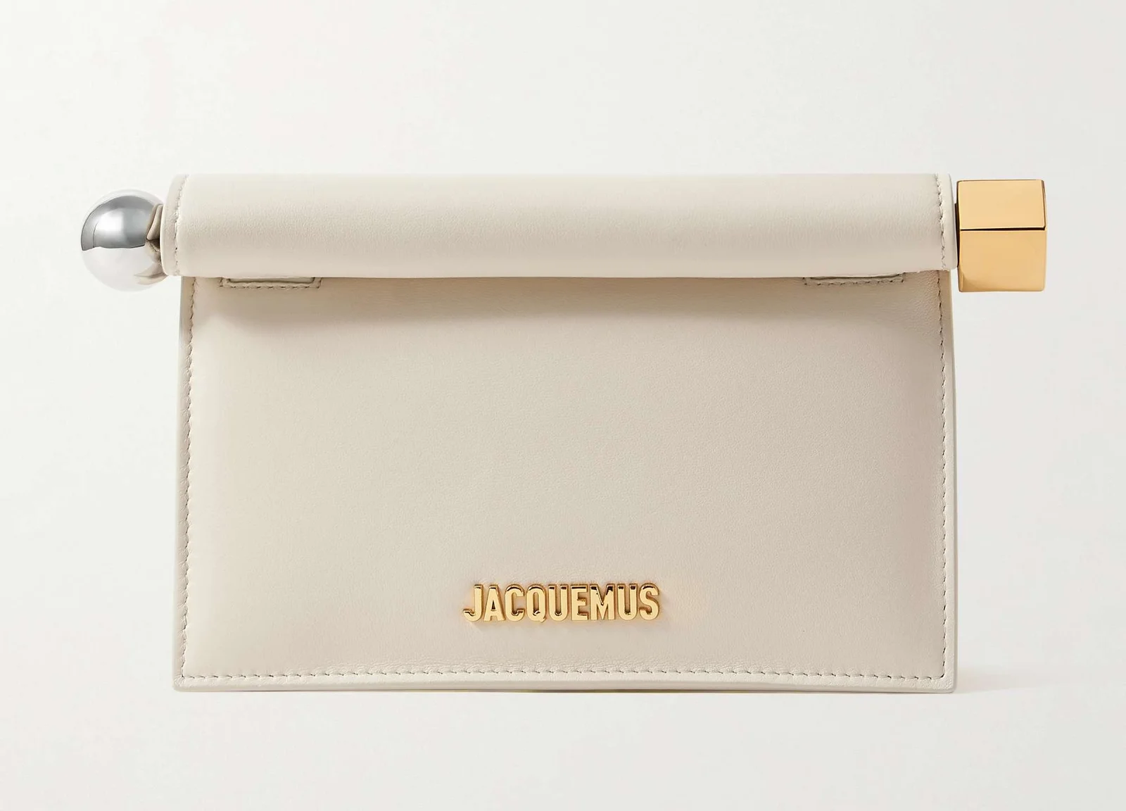 Jacquemus Pochette Small Embellished Leather Clutch