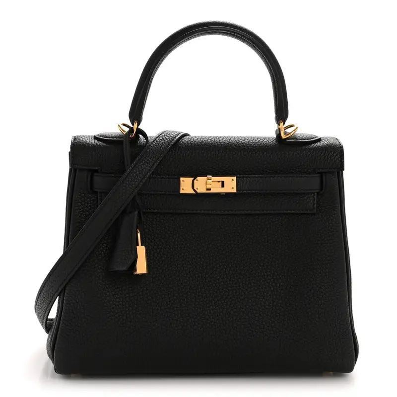 hermes togo kelly retourne 25 black