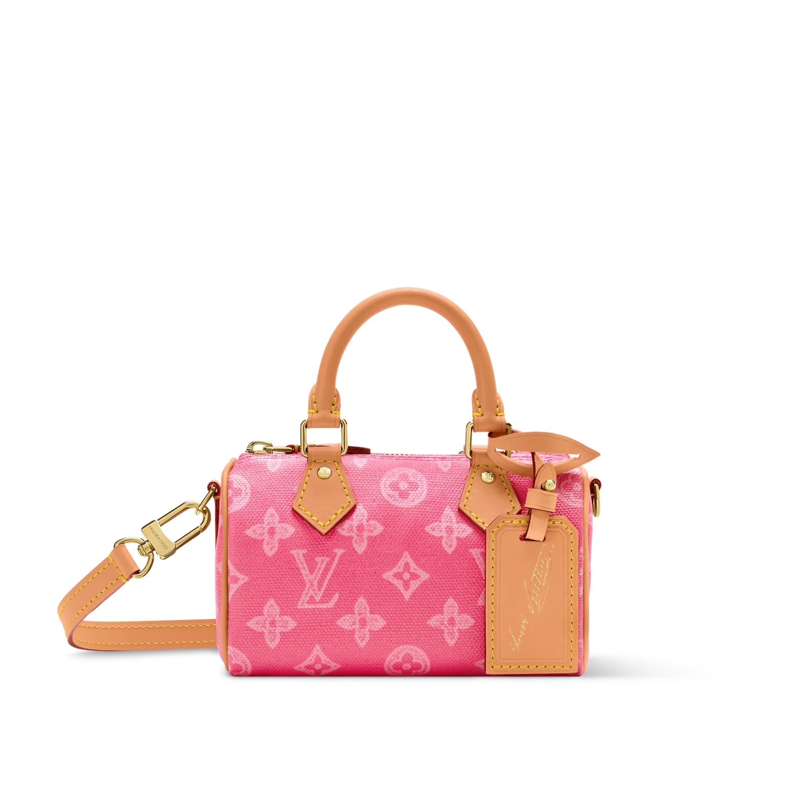 louis vuitton nano speedy pink monogram