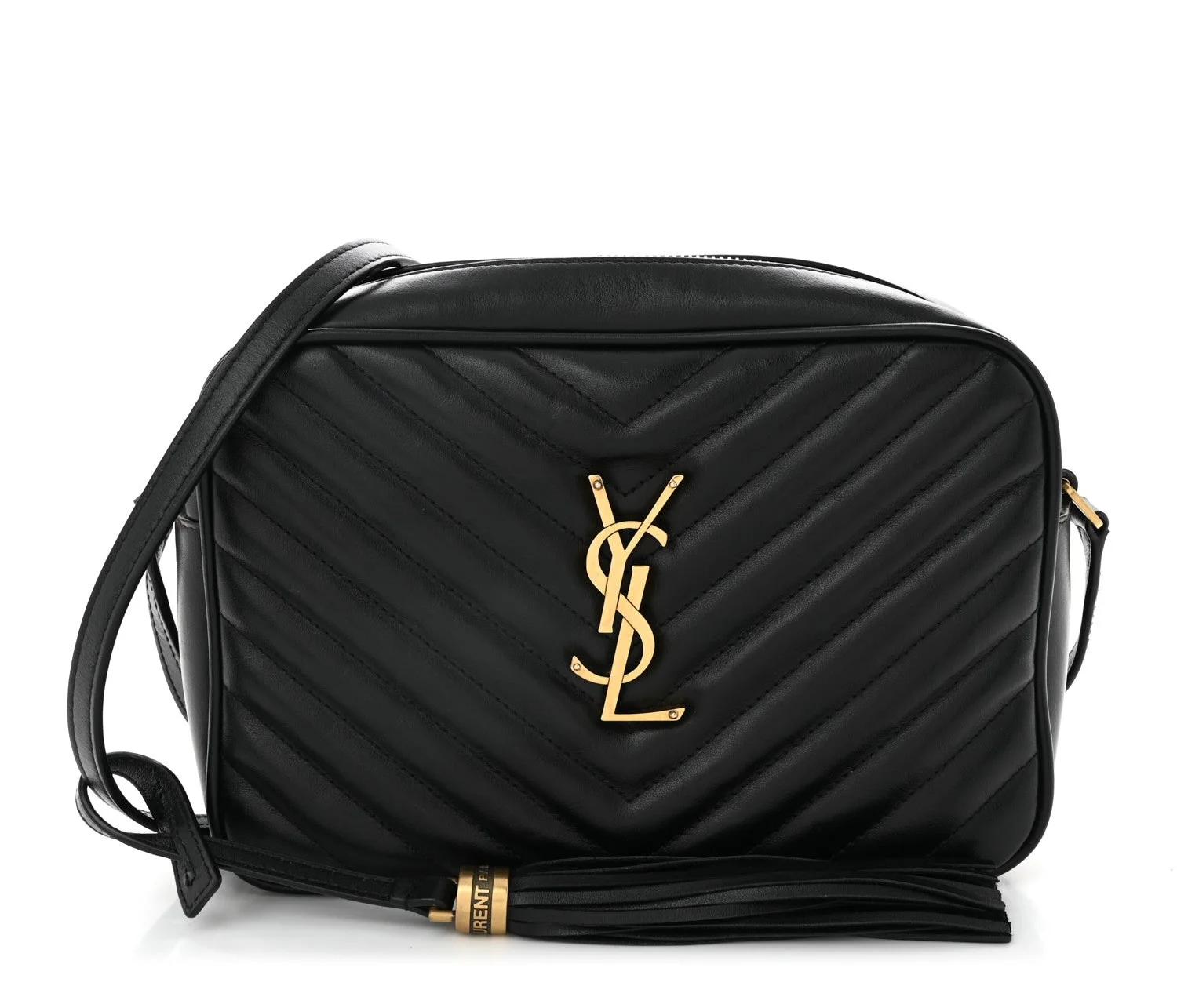 saint laurent monogram lou camera bag black