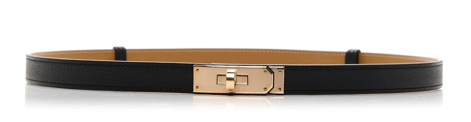 hermes kelly belt black epsom leather
