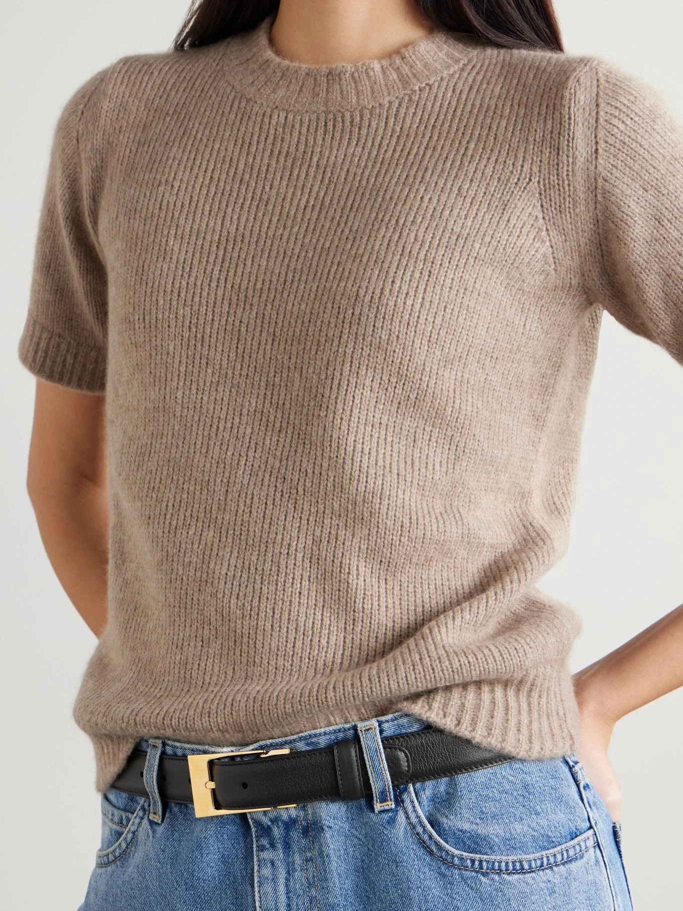 the row jewel leather belt