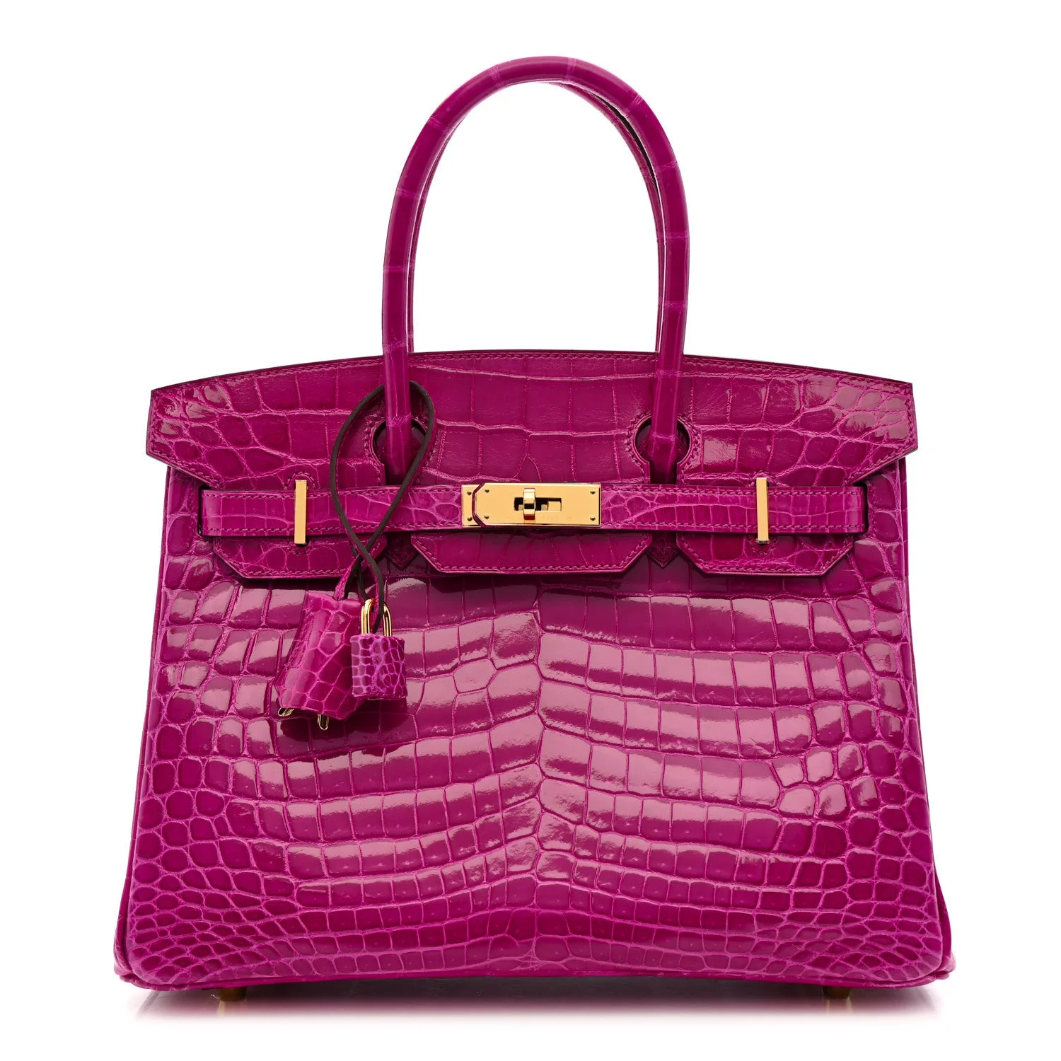 hermes shiny niloticus crocodile birkin 30 rose scheherezade