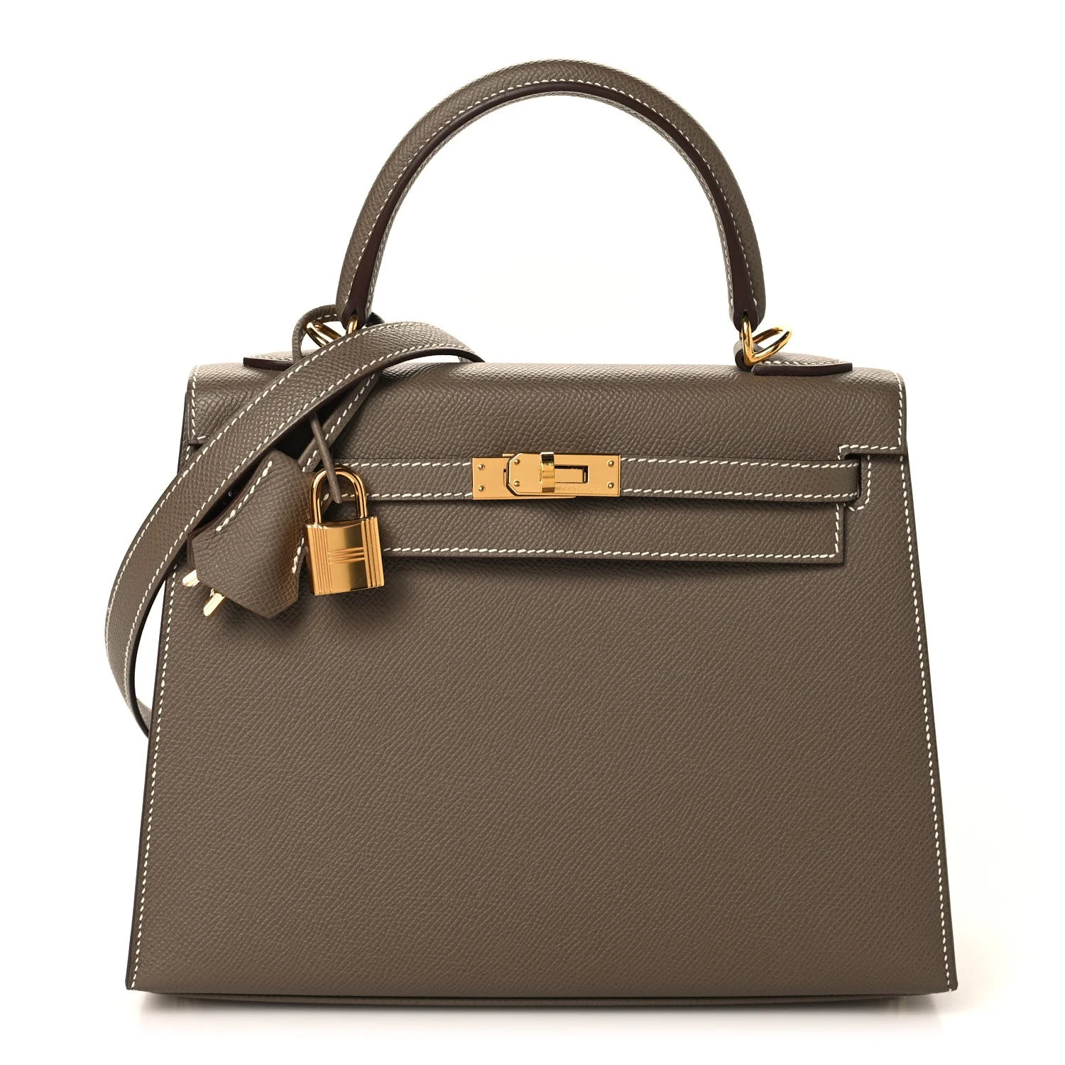 hermes kelly 25 sellier etoupe gold hardware